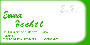 emma hechtl business card